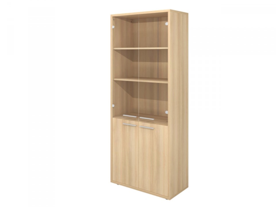 Мебель для персонала ДУБЛИН ДБ52 Шкаф высокий с прозр.стеклом