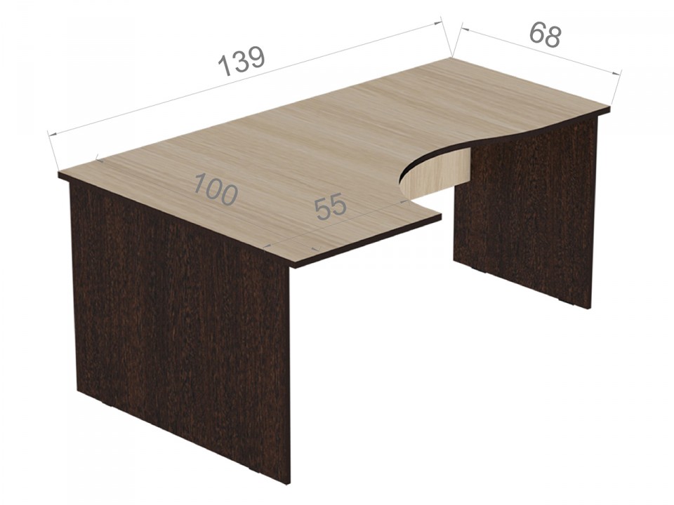 Офисная мебель РЕФЕРЕНТ Компьютерный Р.СКУ-14(левый)