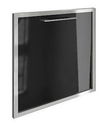 Мебель для руководителя YALTA LT-S4R black Дверь фасадная стекло черное в раме