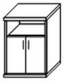 Мебель для офиса Имаго СТ-2.1 Шкаф средний полуоткрытый